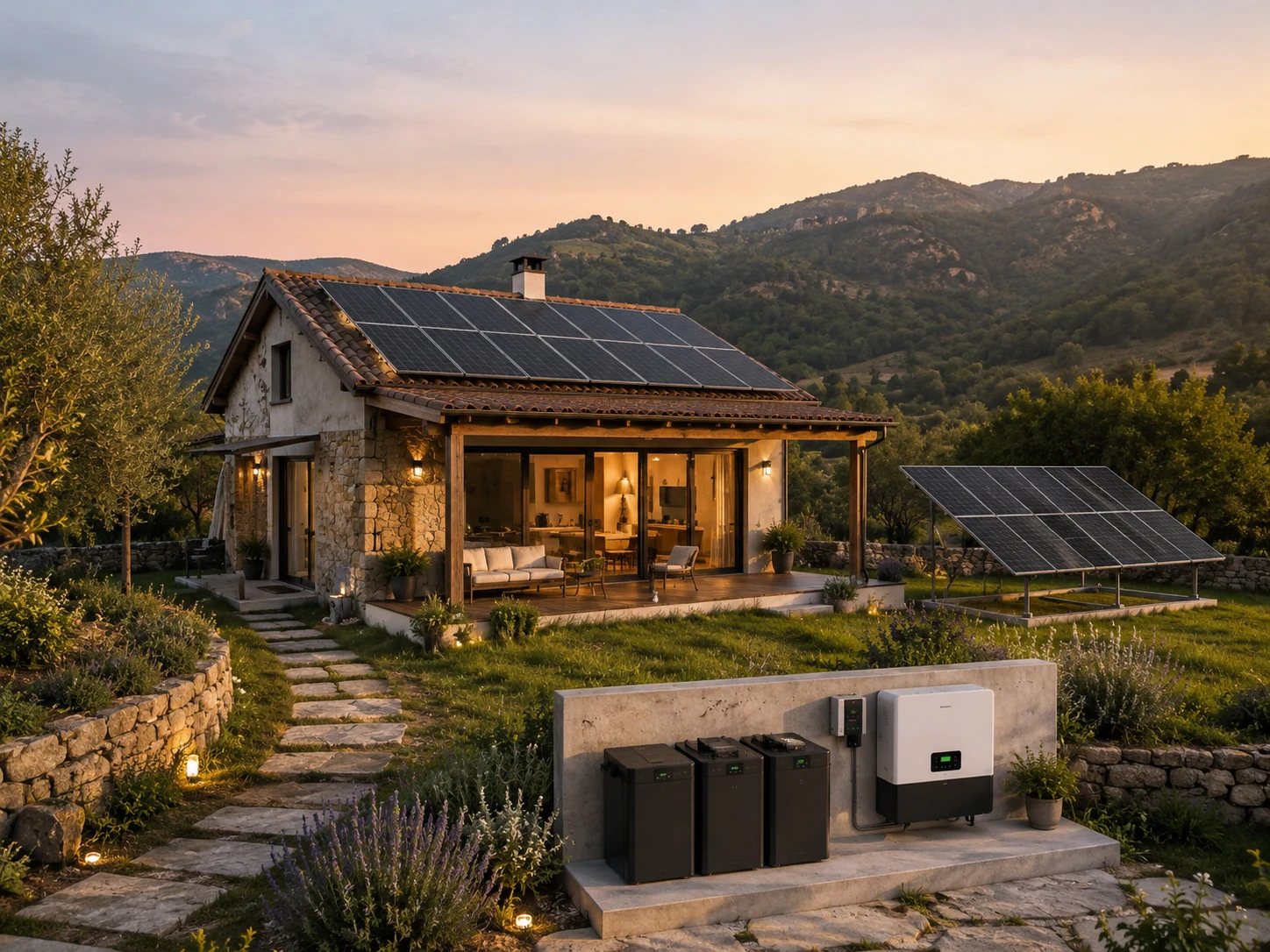 Bağ Evi Off-Grid Sistem Senaryosu