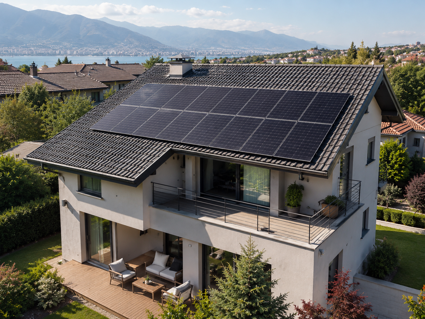 15 kW Müstakil Ev Çatı GES