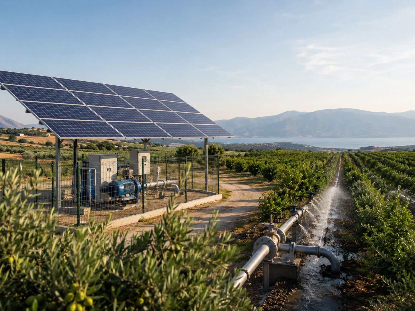Güneş enerjili sulama sistemi kurulumu